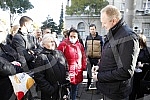 Press conference of the President of the Party of Freedom and Justice Dragan Djilas and the President of the Belgrade City Board of the Party of Freedom and Justice Mile Popovic in front of the National Assembly building (Kralja Milana 14) where the 