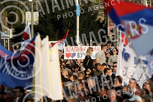 The political meeting 