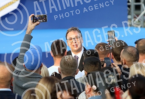 The political meeting 