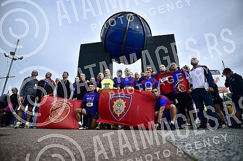 Start of the first Comtrade Serbia Marathon in front of the Stark Arena organized by the Athletic Federation of Serbia under the auspices of the City of Belgrade.Start prvog Comtrade Serbia Marathona ispred Stark arene u organizaciji Atletskog savez