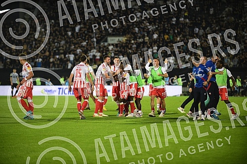 The match of the 9th round of the Mozzart Bet Super League of Serbia, the 168th biggest derby between FK Partizan and FK Crvena Zvezda was played at the FK Partizan Stadium.Utakmica 9. kola Mozzart Bet Super lige Srbije, 168. veciti derbi izmedju F