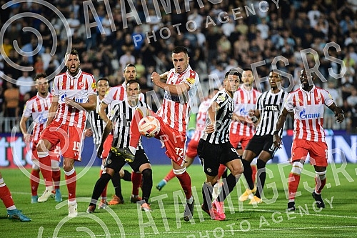 The match of the 9th round of the Mozzart Bet Super League of Serbia, the 168th biggest derby between FK Partizan and FK Crvena Zvezda was played at the FK Partizan Stadium.Utakmica 9. kola Mozzart Bet Super lige Srbije, 168. veciti derbi izmedju F