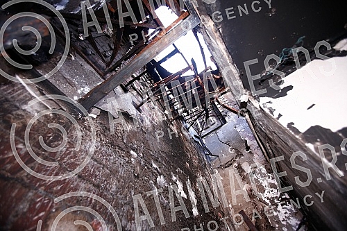 Destroyed and burned houses in the village of Horenka, located in the Bucan district, Kyiv region.Razrusene i spaljene kuce u selu Horenka koje se nalazi u Bucanskom okrugu, Kijevskoj oblasti. 