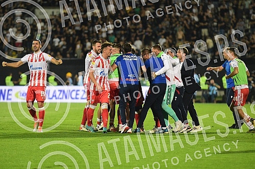 The match of the 9th round of the Mozzart Bet Super League of Serbia, the 168th biggest derby between FK Partizan and FK Crvena Zvezda was played at the FK Partizan Stadium.Utakmica 9. kola Mozzart Bet Super lige Srbije, 168. veciti derbi izmedju F