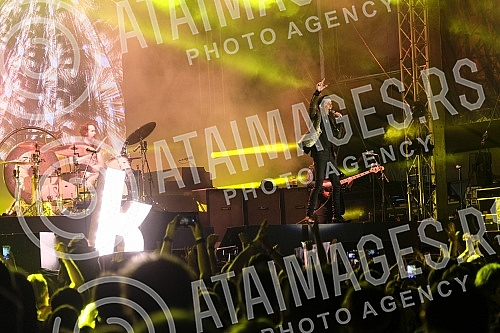 Concert of American rock band The Killers held on zero day of EXIT 2017.Koncert americkog rok benda The Killers nultog dana EXIT-a 2017. 