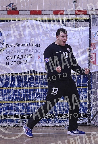 The match of the 14th round of the Handball Super League of Serbia between RC Red Star and RC Partizan.Utakmica 14. kola Rukometne super lige Srbije izmedju RK Crvena zvezda i RK Partizan.