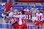The match of the 14th round of the Handball Super League of Serbia between RC Red Star and RC Partizan.Utakmica 14. kola Rukometne super lige Srbije izmedju RK Crvena zvezda i RK Partizan.