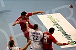 The first qualifying match for the Mens EHF EURO 2022 between Serbia and France. Prva utakmica kvalifikacija za EHF Evropsko prvenstvo 2022 . izmedju Srbije i Francuske 