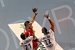 The first qualifying match for the Mens EHF EURO 2022 between Serbia and France. Prva utakmica kvalifikacija za EHF Evropsko prvenstvo 2022 . izmedju Srbije i Francuske 
