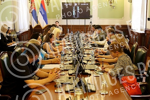 Session of the Committee on Culture and Information at which the Draft Law on Amendments to the Law on Culture and on Library and Information Activity was discussed.Sednica Odbora za kulturu i informisanje na kojoj jerazmatran Predlog zakona o izme