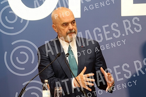 The President of the Republic of Serbia, Aleksandar Vucic, met at the Palace of Serbia with the Prime Minister of the Republic of Albania, Edi Rama, and the Deputy Prime Minister of Northern Macedonia in charge of European Affairs, Nikola Dimitrov, w