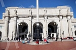 Washington Union Station is the main railroad station, a transportation hub, which opened in 1907, with an annual passenger capacity of just under 5 million, connecting major cities including Baltimore, Philadelphia, New York and Boston.Washington 