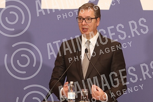 The President of the Republic of Serbia, Aleksandar Vucic, met at the Palace of Serbia with the Prime Minister of the Republic of Albania, Edi Rama, and the Deputy Prime Minister of Northern Macedonia in charge of European Affairs, Nikola Dimitrov, w