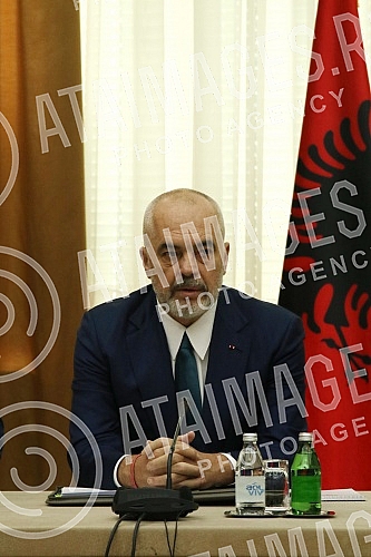 The President of the Republic of Serbia, Aleksandar Vucic, met at the Palace of Serbia with the Prime Minister of the Republic of Albania, Edi Rama, and the Deputy Prime Minister of Northern Macedonia in charge of European Affairs, Nikola Dimitrov, w