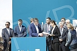 Laying the foundation stone for the construction of the Tower of Belgrade, within the project 