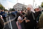 Today, the City of Belgrade celebrates its glory, the Ascension of the Lord - Savior's Day, and on that occasion, this year the Savior's Day liturgy passed through the central city streets and reached the plateau in front of the Temple of St. Sava, w