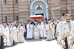 Today, Banja Luka celebrates the glory of the city - Savior's Day, and the celebration began in the Cathedral of Christ the Savior with the Holy Hierarch's Liturgy, and after the celebration, the Savior's Day liturgy passed around the Cathedral.Ban