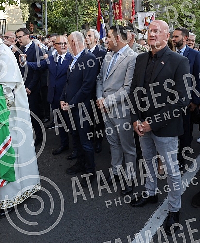 Today, the City of Belgrade celebrates its glory, the Ascension of the Lord - Savior's Day, and on that occasion, this year the Savior's Day liturgy passed through the central city streets and reached the plateau in front of the Temple of St. Sava, w