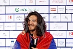 The representative of Serbia in wrestling, Zurab Datunashvili, the winner of the bronze Olympic medal at the Games in Tokyo, arrived in Serbia and on that occasion, a press conference was held at the Nikola Tesla Airport.Reprezentativac Srbije u rv