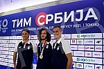 The representative of Serbia in wrestling, Zurab Datunashvili, the winner of the bronze Olympic medal at the Games in Tokyo, arrived in Serbia and on that occasion, a press conference was held at the Nikola Tesla Airport.Reprezentativac Srbije u rv
