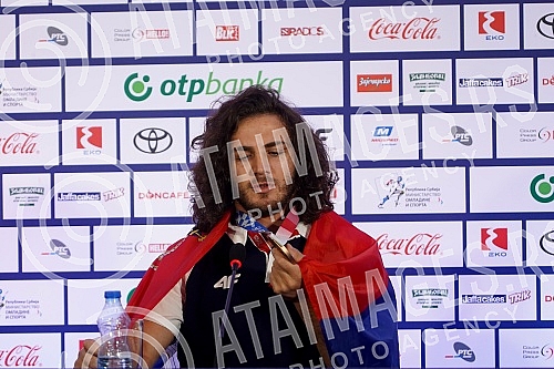 The representative of Serbia in wrestling, Zurab Datunashvili, the winner of the bronze Olympic medal at the Games in Tokyo, arrived in Serbia and on that occasion, a press conference was held at the Nikola Tesla Airport.Reprezentativac Srbije u rv