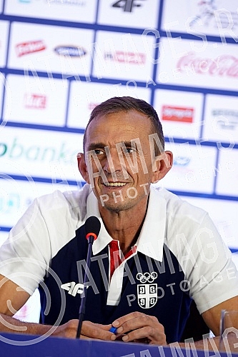 The representative of Serbia in wrestling, Zurab Datunashvili, the winner of the bronze Olympic medal at the Games in Tokyo, arrived in Serbia and on that occasion, a press conference was held at the Nikola Tesla Airport.Reprezentativac Srbije u rv