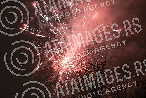 Open outdoors skating rink at Nikola Pasic Square.Otvoreno klizaliste na otvorenom na Trgu Nikole Pasica. 