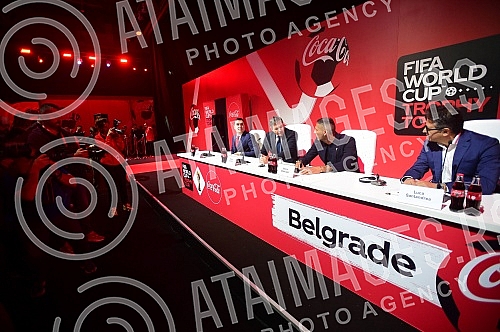 On its way through numerous countries of the world, the FIFA World Cupâ¢ Trophy Tour by Coca-Cola is staying in Belgrade, and on that occasion a press conference was organized in the BelExpo center with the presence of world and domestic football le