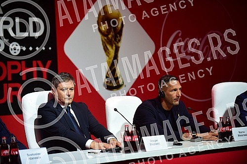 On its way through numerous countries of the world, the FIFA World Cupâ¢ Trophy Tour by Coca-Cola is staying in Belgrade, and on that occasion a press conference was organized in the BelExpo center with the presence of world and domestic football le