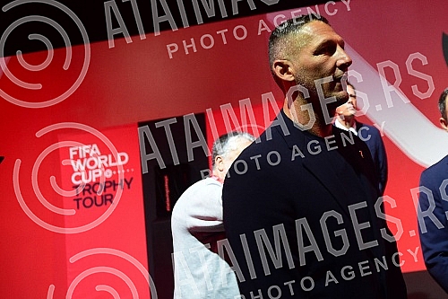 On its way through numerous countries of the world, the FIFA World Cupâ¢ Trophy Tour by Coca-Cola is staying in Belgrade, and on that occasion a press conference was organized in the BelExpo center with the presence of world and domestic football le