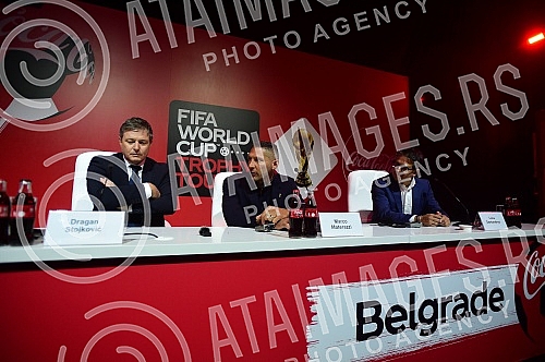 On its way through numerous countries of the world, the FIFA World Cupâ¢ Trophy Tour by Coca-Cola is staying in Belgrade, and on that occasion a press conference was organized in the BelExpo center with the presence of world and domestic football le