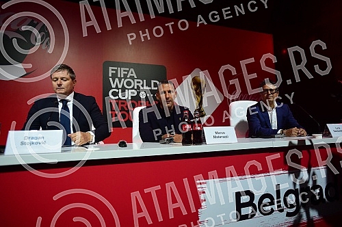 On its way through numerous countries of the world, the FIFA World Cupâ¢ Trophy Tour by Coca-Cola is staying in Belgrade, and on that occasion a press conference was organized in the BelExpo center with the presence of world and domestic football le