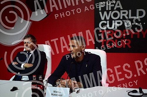 On its way through numerous countries of the world, the FIFA World Cupâ¢ Trophy Tour by Coca-Cola is staying in Belgrade, and on that occasion a press conference was organized in the BelExpo center with the presence of world and domestic football le