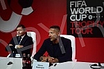 On its way through numerous countries of the world, the FIFA World Cupâ¢ Trophy Tour by Coca-Cola is staying in Belgrade, and on that occasion a press conference was organized in the BelExpo center with the presence of world and domestic football le