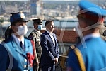 The two-day celebration of the Day of Victory over Fascism in the Second World War - May 9, began with the firing of honorary platoons of the Serbian Army from the Sava Terrace on Kalemegdan.Dvodnevno obelezavanja Dana pobede nad fasizmom u Drugom 