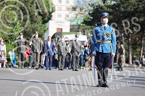 The two-day celebration of the Day of Victory over Fascism in the Second World War - May 9, began with the firing of honorary platoons of the Serbian Army from the Sava Terrace on Kalemegdan.Dvodnevno obelezavanja Dana pobede nad fasizmom u Drugom 