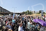 Workers of Kragujevac's Fiat blocked the highway near the Sava Center in Belgrade, as they announced because even after several rounds of negotiations they did not reach a solution with the Government of Serbia and the company on guarantees that ther