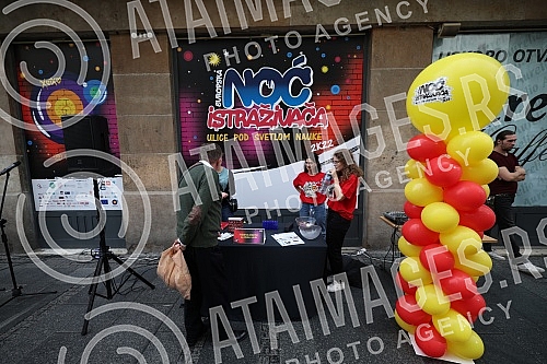 The 13th European Night of Researchers was officially opened at the French Institute in Belgrade.13. Evropska noc istrazivaca svecano je otvorena  u Francuskom institutu u Beogradu.