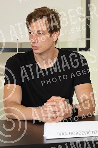 The press conference regarding the announcement of the broadcast of the TV series 