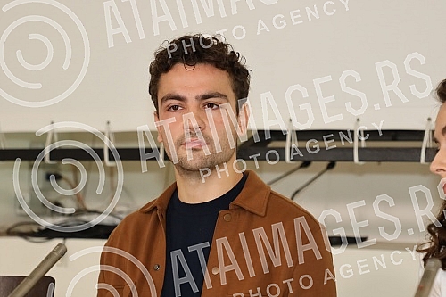 The press conference regarding the announcement of the broadcast of the TV series 