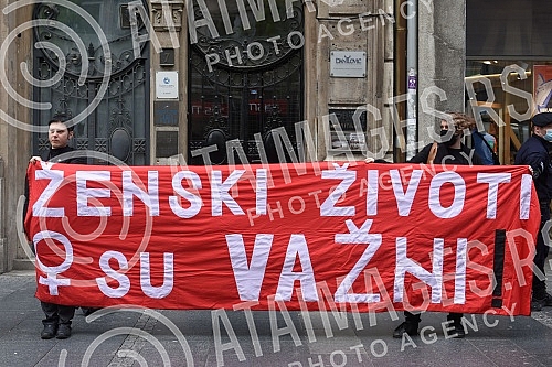 Autonomous Women's Center and Women in Black from Belgrade, in cooperation with member organizations of the Women Against Violence Network, organized a street action 