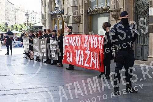 Autonomous Women's Center and Women in Black from Belgrade, in cooperation with member organizations of the Women Against Violence Network, organized a street action 