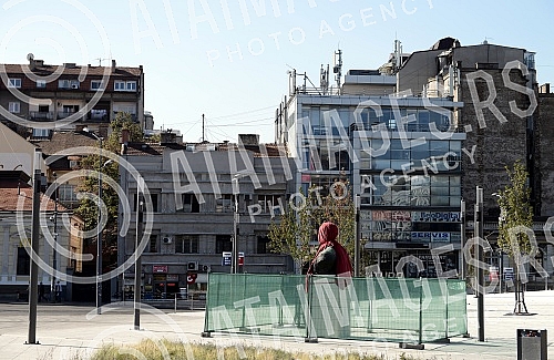 Monument of Dimitrije Tucovica again on square Slavija.Spomenik Dimitriju Tucovicu ponovo na Slaviji.