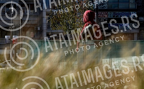 Monument of Dimitrije Tucovica again on square Slavija.Spomenik Dimitriju Tucovicu ponovo na Slaviji.