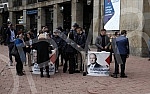 Supporters of the Serbian People's Party in front of the Kombank Hall, where the solemn session of the Main Board of the Serbian People's Party is being held.Pristalice Srpske narodne partije ispred Kombank dvorane gde se odrzava  svecane sednica G
