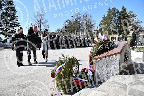 Marking the 23rd anniversary of the NATO bombing of SR Yugoslavia in 1999 in Kraljevo -  Barracks Jovo Kursula - 252 OMB commemoration of the heroes of the brigade who fell in the war in 1999. Obelezavanje 23 godine od NATO bombardovanja SR Jugosla