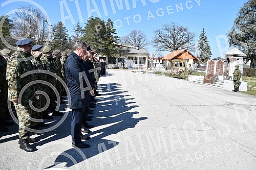 Marking the 23rd anniversary of the NATO bombing of SR Yugoslavia in 1999 in Kraljevo -  Barracks Jovo Kursula - 252 OMB commemoration of the heroes of the brigade who fell in the war in 1999. Obelezavanje 23 godine od NATO bombardovanja SR Jugosla