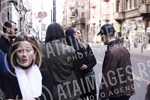 Press conference of the acting and author team of the film 