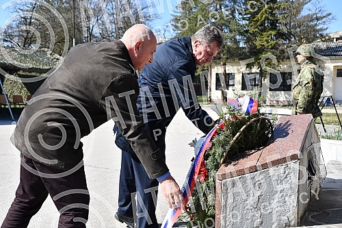 Marking the 23rd anniversary of the NATO bombing of SR Yugoslavia in 1999 in Kraljevo -  Barracks Jovo Kursula - 252 OMB commemoration of the heroes of the brigade who fell in the war in 1999. Obelezavanje 23 godine od NATO bombardovanja SR Jugosla