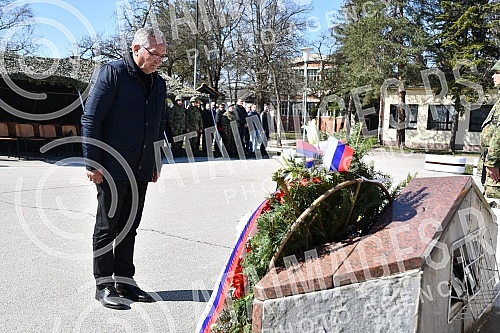 Marking the 23rd anniversary of the NATO bombing of SR Yugoslavia in 1999 in Kraljevo -  Barracks Jovo Kursula - 252 OMB commemoration of the heroes of the brigade who fell in the war in 1999. Obelezavanje 23 godine od NATO bombardovanja SR Jugosla